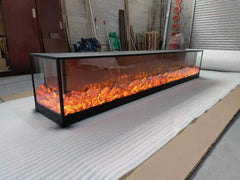 Modern Wall Electrical Heaters Fire Place 3 Sided