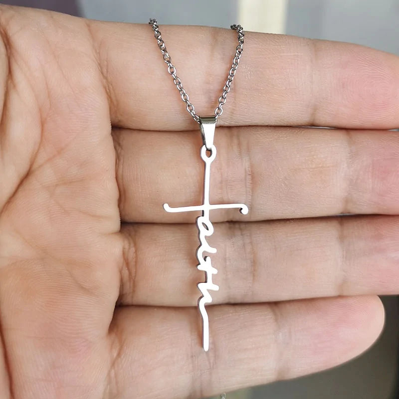 Women's Faith Cross Necklace