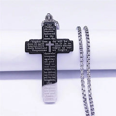 Cross Chain Necklace Stainless