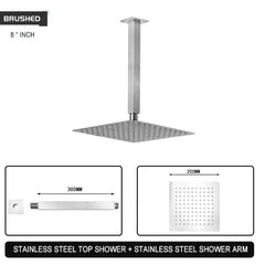 Stainless Steel Rainfall Shower Head