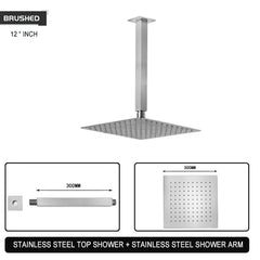 Stainless Steel Rainfall Shower Head