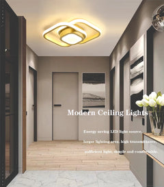 Modern LED Ceiling Light Square Round Fixtures Corridor Entryway Aisle Indoor Remote Control Led Home Decor Lamp Lighting Lustre