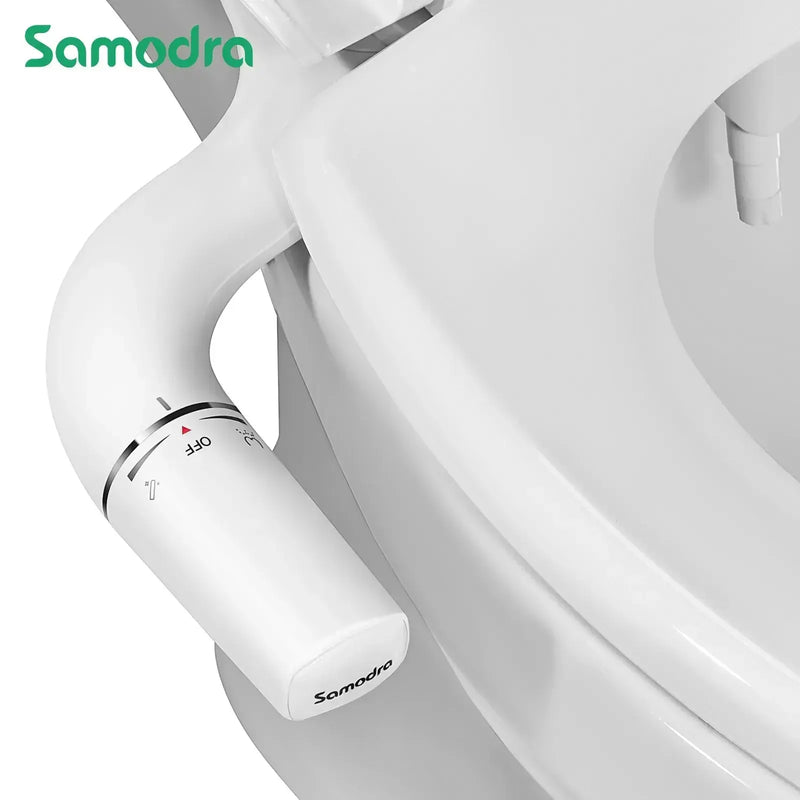 SAMODRA Ultra-Slim Bidet Attachment for Toilet - Dual Nozzle