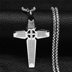 Cross Chain Necklace Stainless